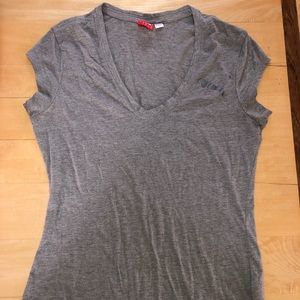 Grey Puma workout top
